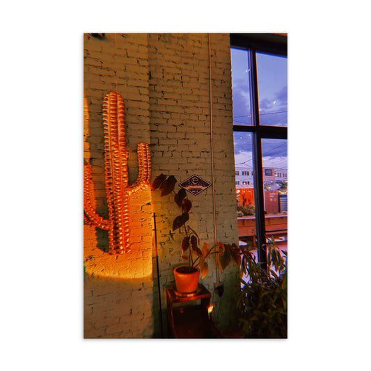 Neon Cactus - Standard Postcard